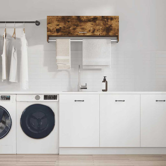 vidaXL Ντουλάπα Καπνιστή Δρυς 100x32,5x35 εκ. από Επεξεργασμένο Ξύλο