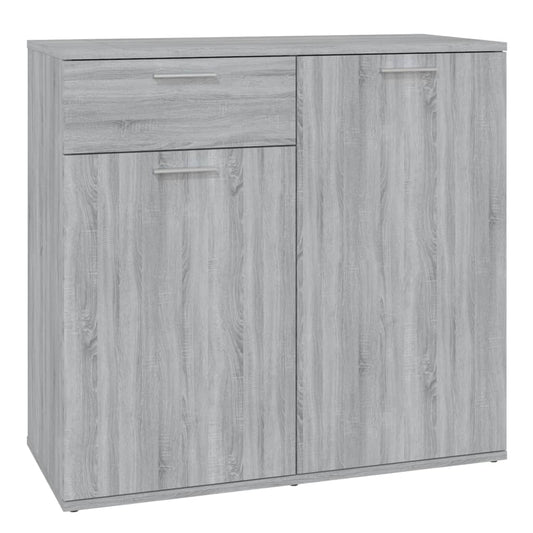 vidaXL Ντουλάπι Γκρι Sonoma 80 x 36 x 75 εκ. από Επεξεργασμένο Ξύλο