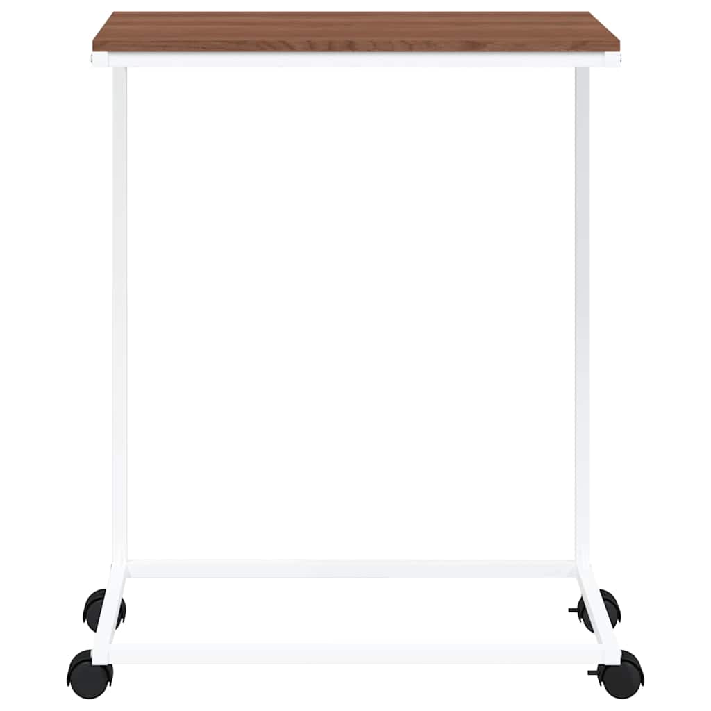 vidaXL Βοηθητικό Τραπέζι με Ρόδες Λευκό 55 x 35 x 70 εκ. Επεξ. Ξύλο