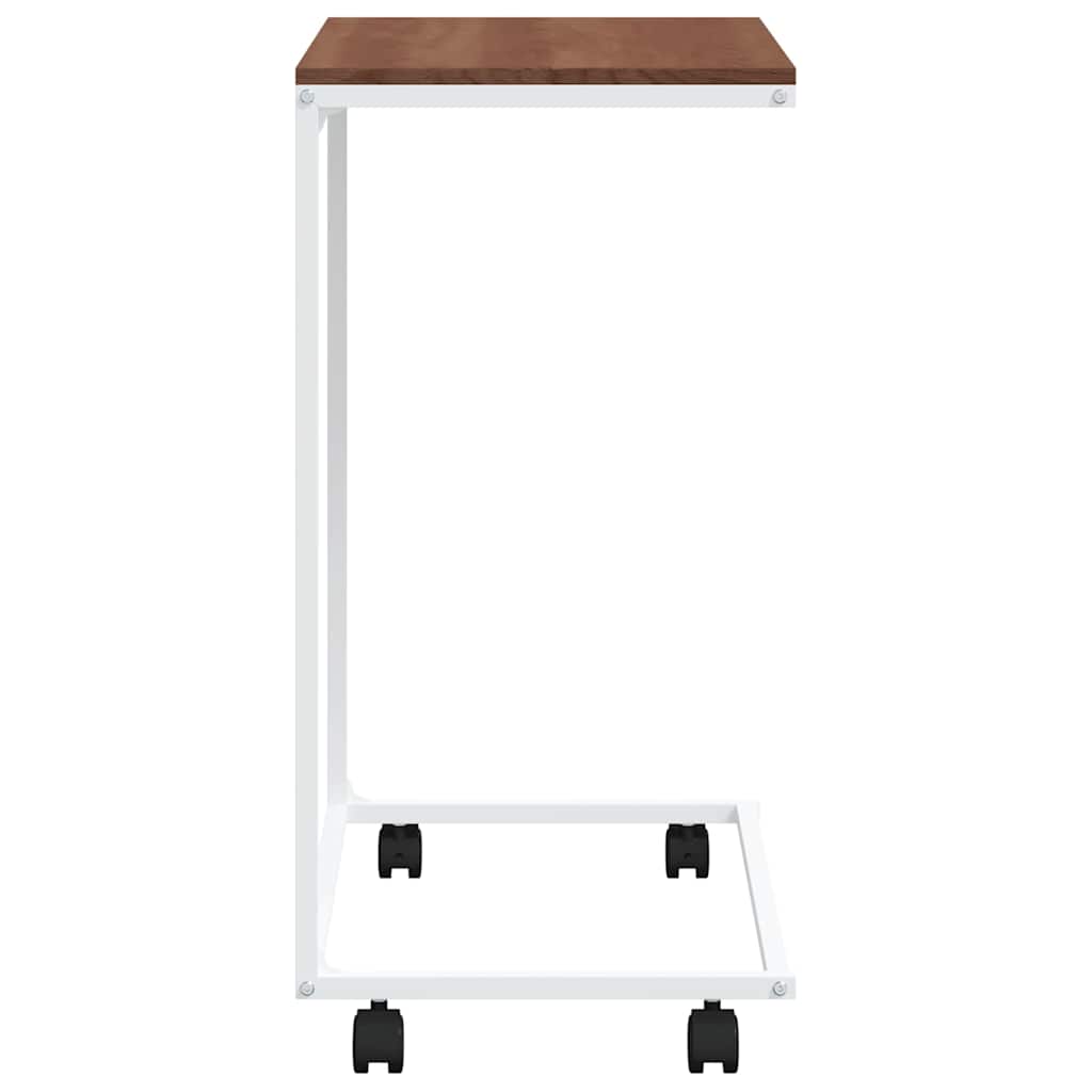 vidaXL Βοηθητικό Τραπέζι με Ρόδες Λευκό 55 x 35 x 70 εκ. Επεξ. Ξύλο