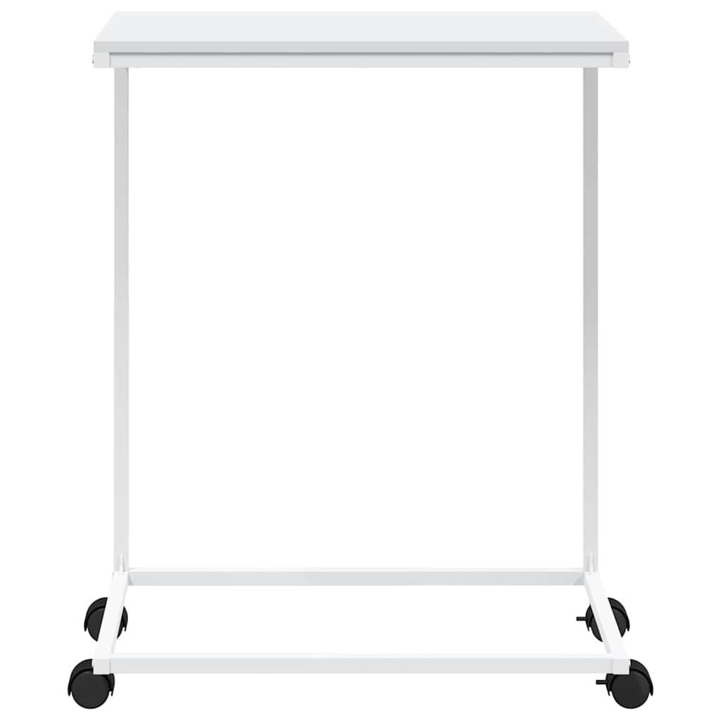 vidaXL Βοηθητικό Τραπέζι με Ρόδες Λευκό 55 x 35 x 70 εκ. Επεξ. Ξύλο