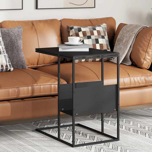 vidaXL Τραπέζι Βοηθητικό Μαύρο 55x36x59,5 εκ. από Επεξεργασμένο Ξύλο