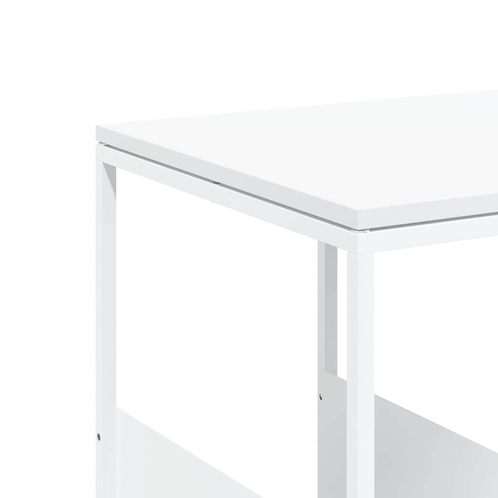 vidaXL Τραπέζι Βοηθητικό Λευκό 55x36x59,5 εκ. από Επεξεργασμένο Ξύλο