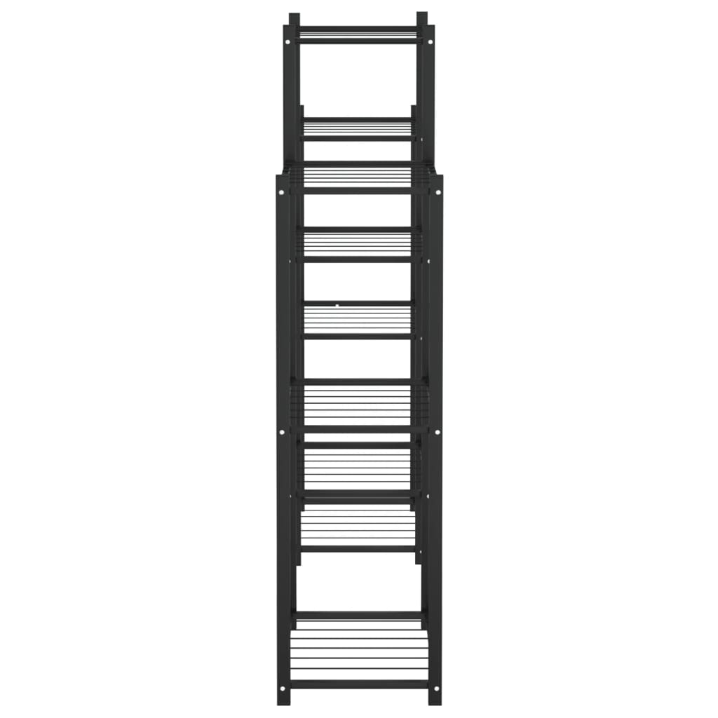 vidaXL Βάση Λουλουδιών Μαύρη 83 x 25 x 100 εκ. Σιδερένια