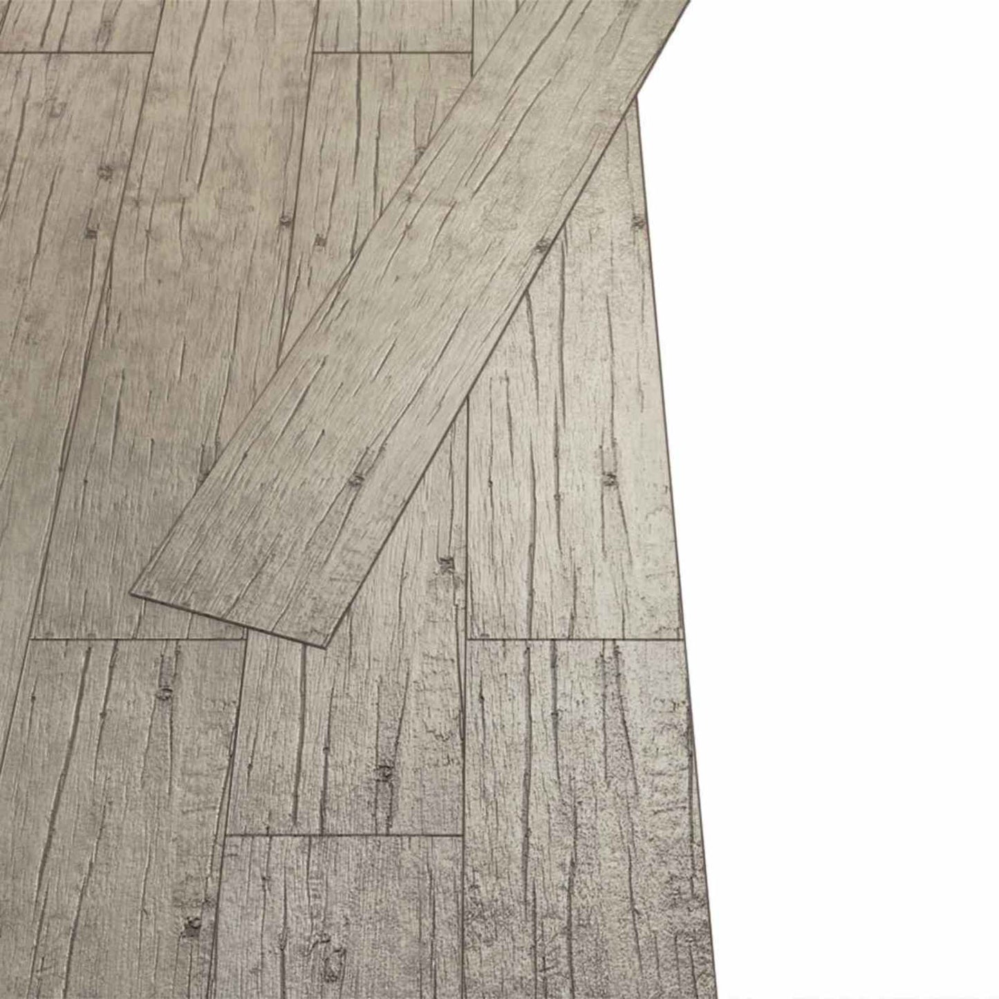 vidaXL Πλάκες Δαπέδου 2,51 m² 18 pcs PVC Ξεπλυμένη δρυς