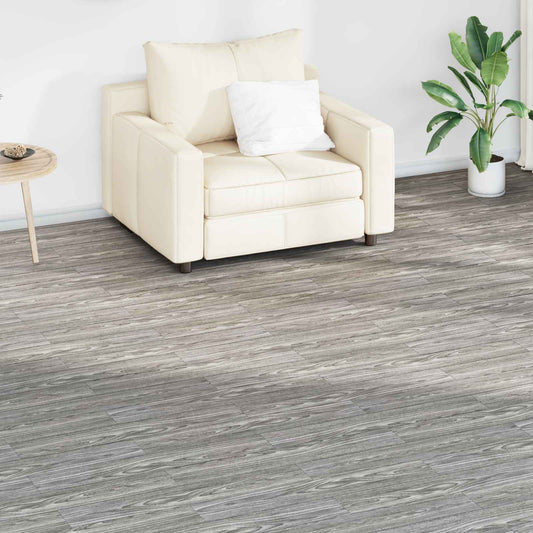 vidaXL Πλάκες Δαπέδου 18 pcs Σκούρο Γκρι 2,51 m² PVC