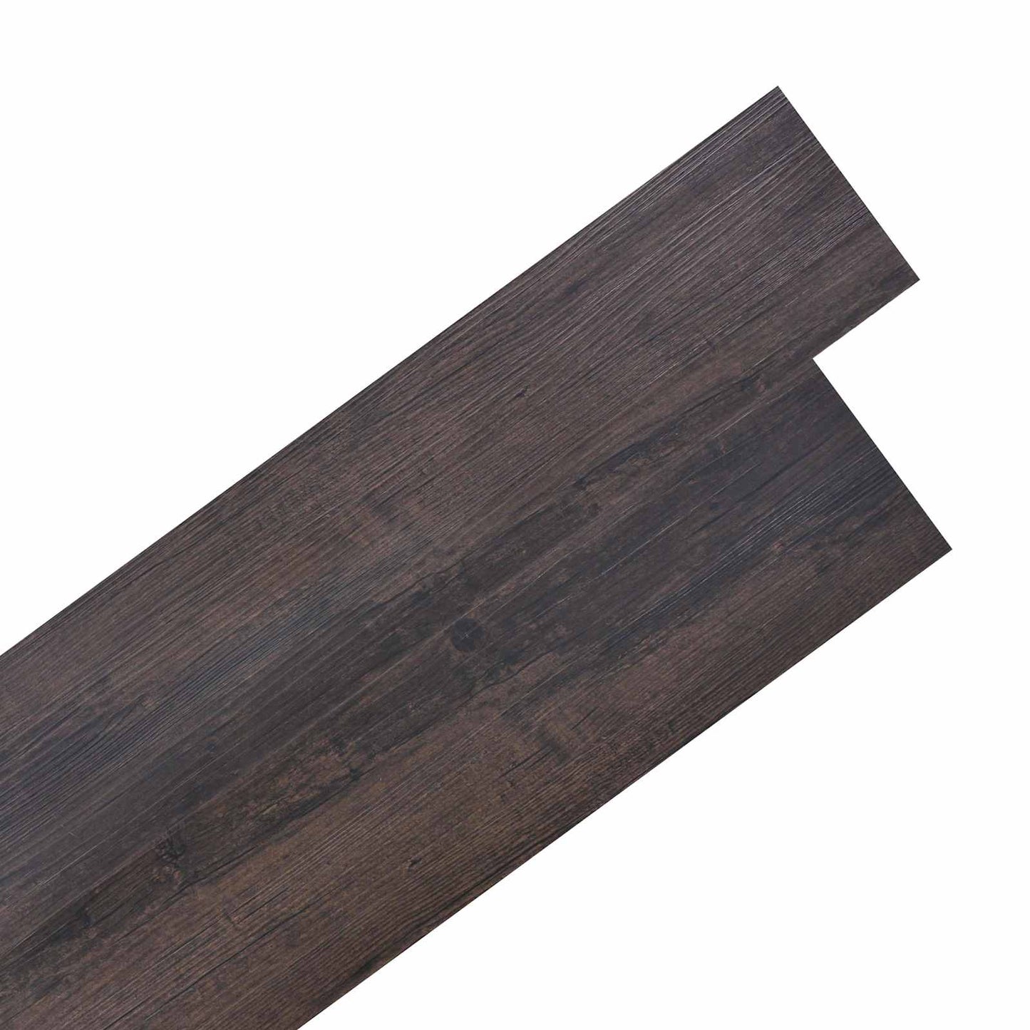 vidaXL Πλάκες Δαπέδου 18 pcs Σκούρο Καφέ 2,51 m² PVC