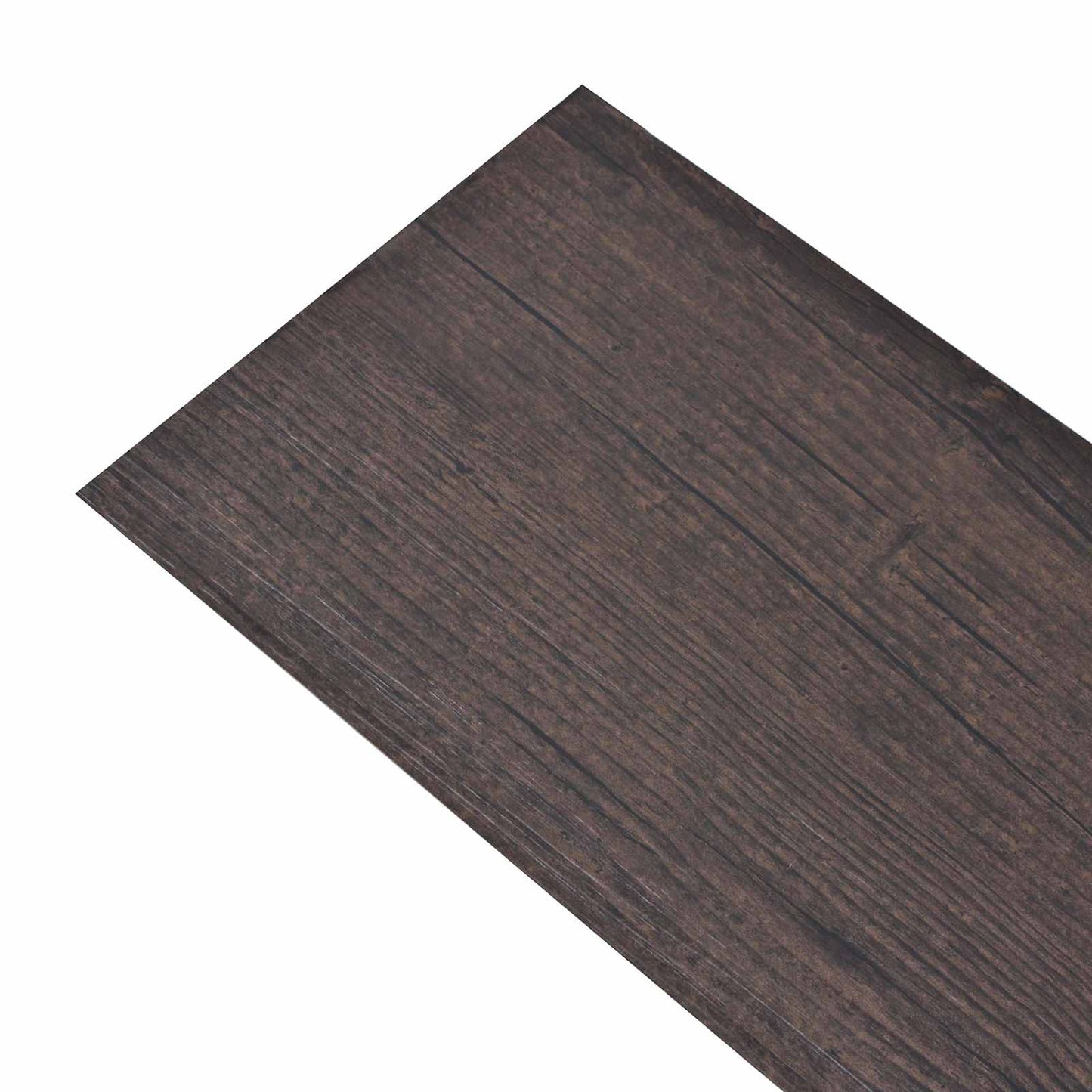 vidaXL Πλάκες Δαπέδου 18 pcs Σκούρο Καφέ 2,51 m² PVC