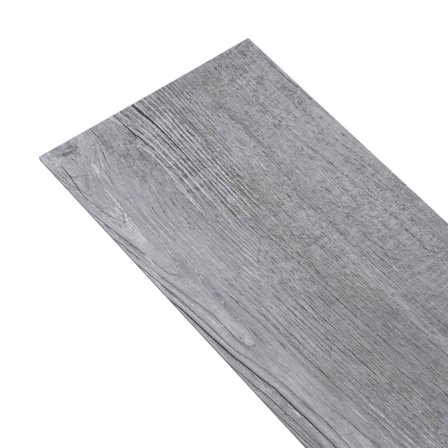 vidaXL Πλάκες Δαπέδου 2,51 m² 18 pcs PVC Ματ Ξύλο Γκρι