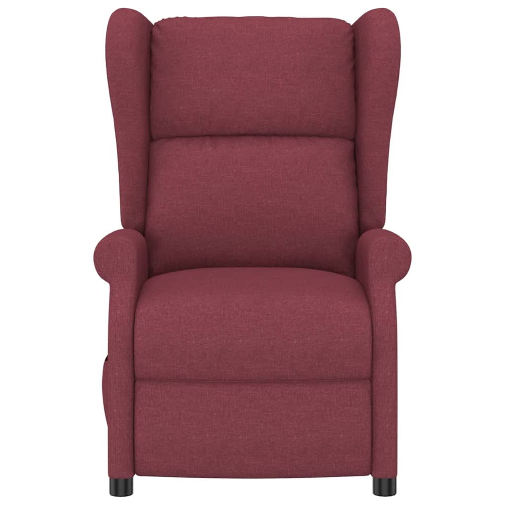 vidaXL Πολυθρόνα Ανακλινόμενη Ηλεκτρική Ανάκλιση Μπορντό Υφασμάτινη