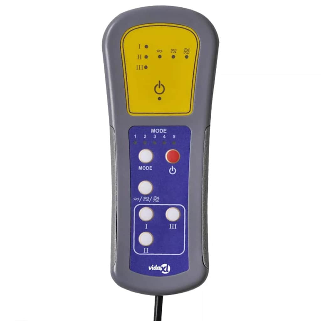 vidaXL Πολυθρόνα Μασάζ Ηλεκτρική Μπορντό Υφασμάτινη