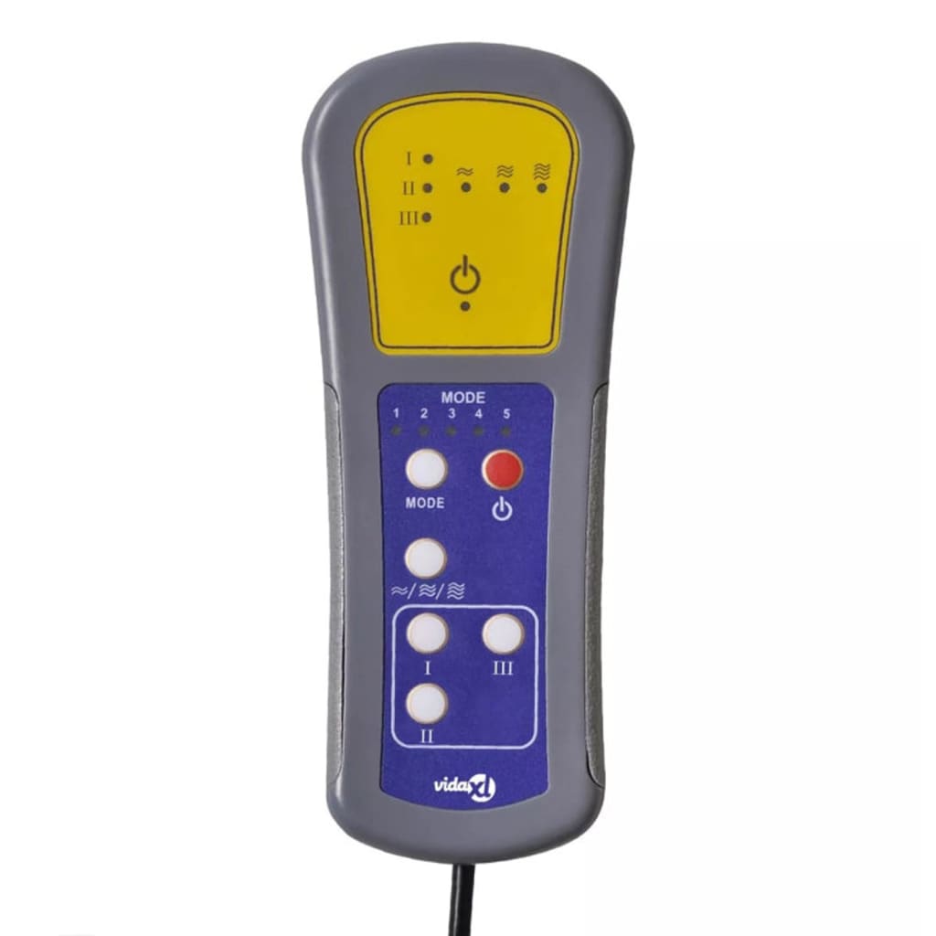 vidaXL Πολυθρόνα Μασάζ Ηλεκτρική Μαύρο από Συνθετικό Δέρμα