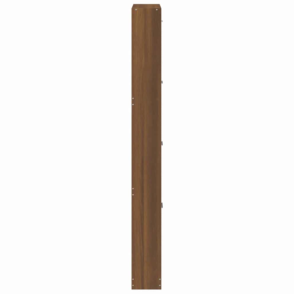 vidaXL Παπουτσοθήκη Καφέ Δρυς 59x17x150 εκ. από Επεξεργασμένο Ξύλο