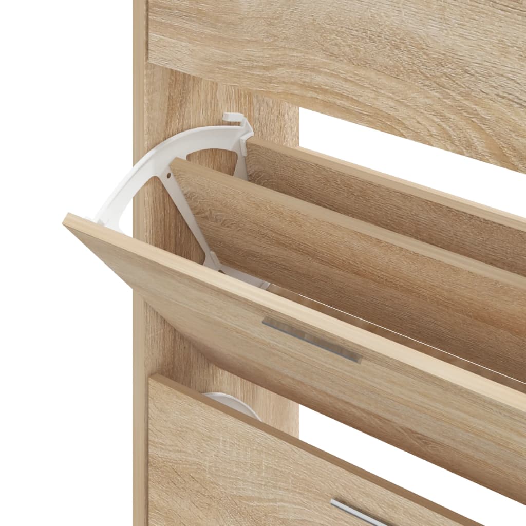 vidaXL Παπουτσοθήκη Sonoma Δρυς 63x24x103 εκ. από Επεξεργασμένο Ξύλο