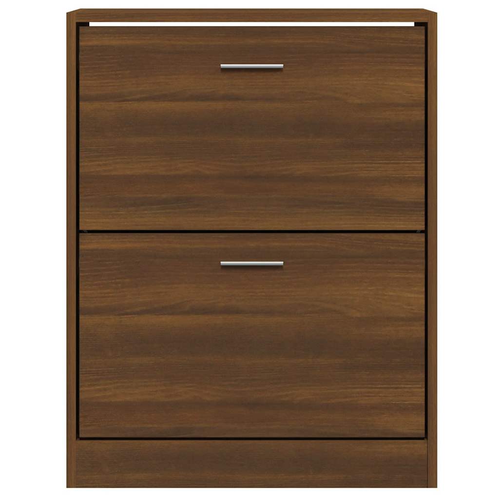 vidaXL Παπουτσοθήκη Καφέ Δρυς 63x24x81 εκ. από Επεξεργασμένο Ξύλο