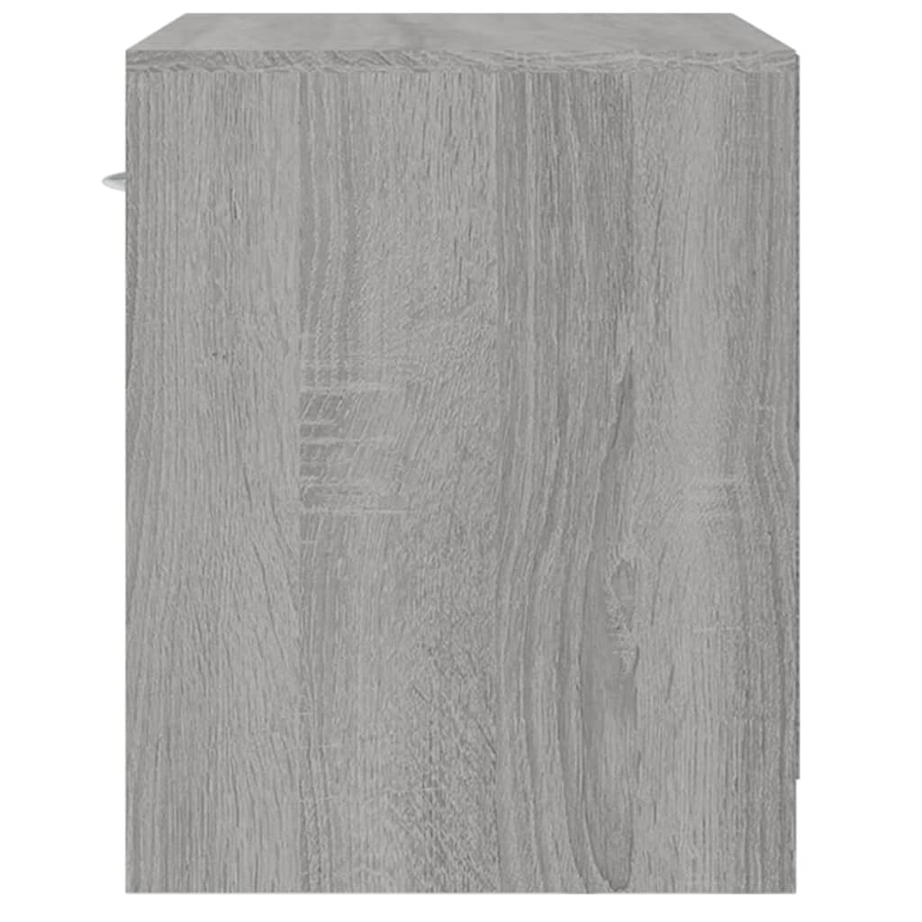 vidaXL Κομοδίνα με Συρτάρι 2 Τεμ. Γκρι Sonoma