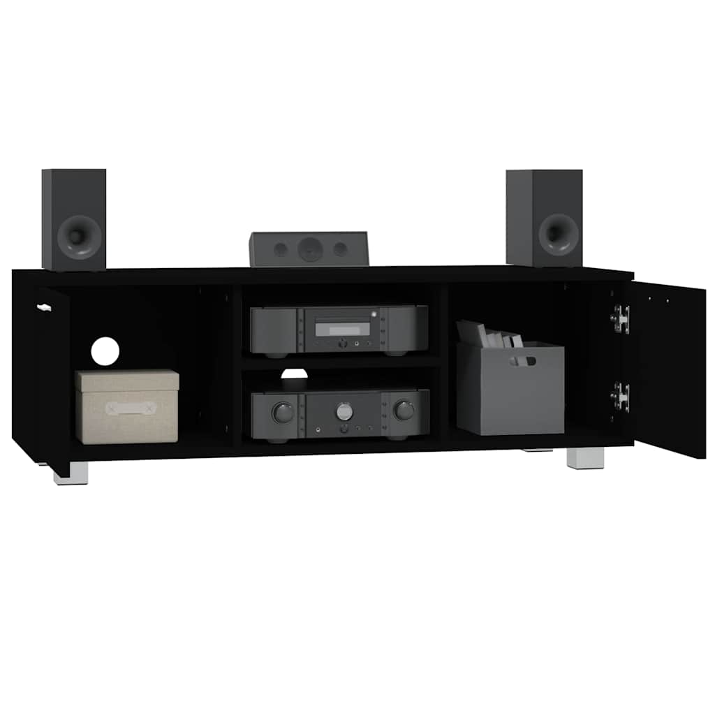 vidaXL Έπιπλο Τηλεόρασης Μαύρο 120 x 40,5 x 35 εκ. Επεξεργασμένο Ξύλο