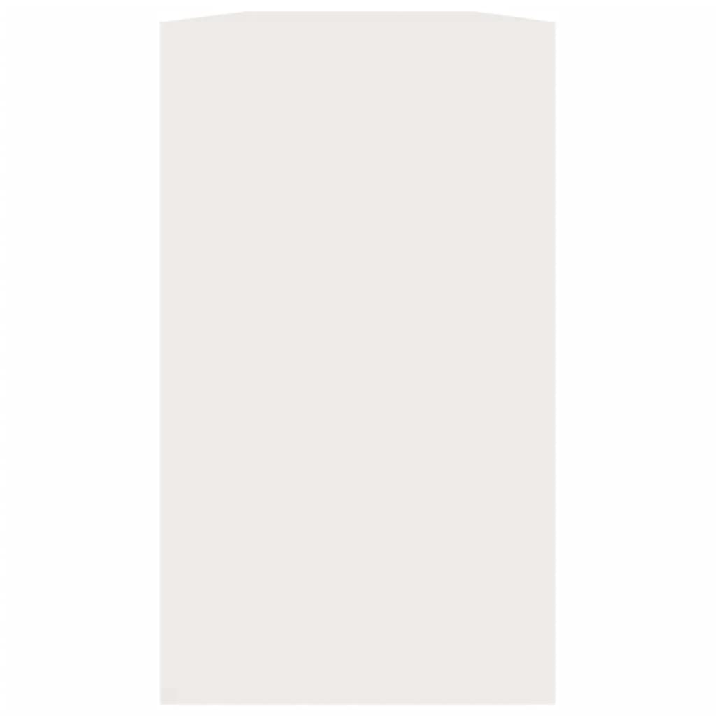 vidaXL Παπουτσοθήκη Γυαλιστερό Λευκό 80x24x45 εκ. Επεξεργασμένο Ξύλο