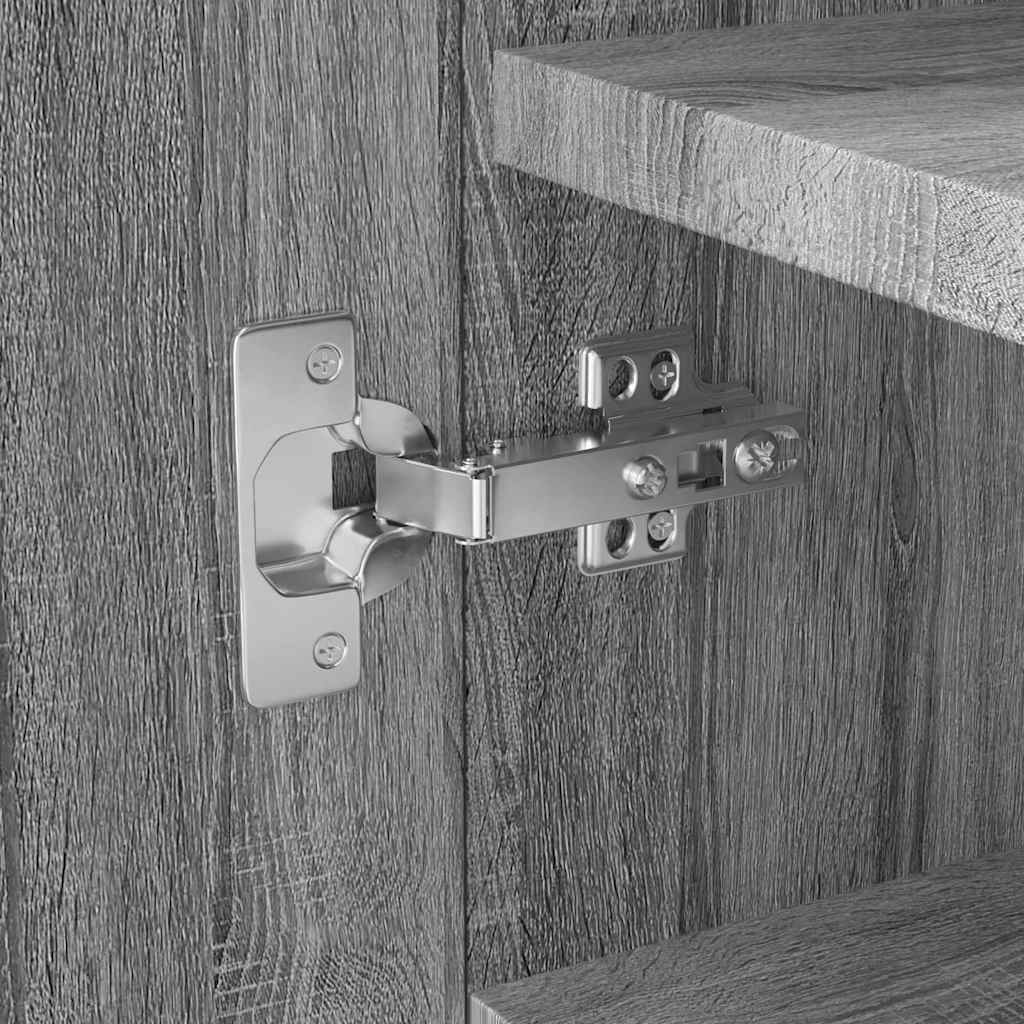 vidaXL Παπουτσοθήκη Γκρι Sonoma 55x35x108 εκ. από Επεξεργασμένο Ξύλο