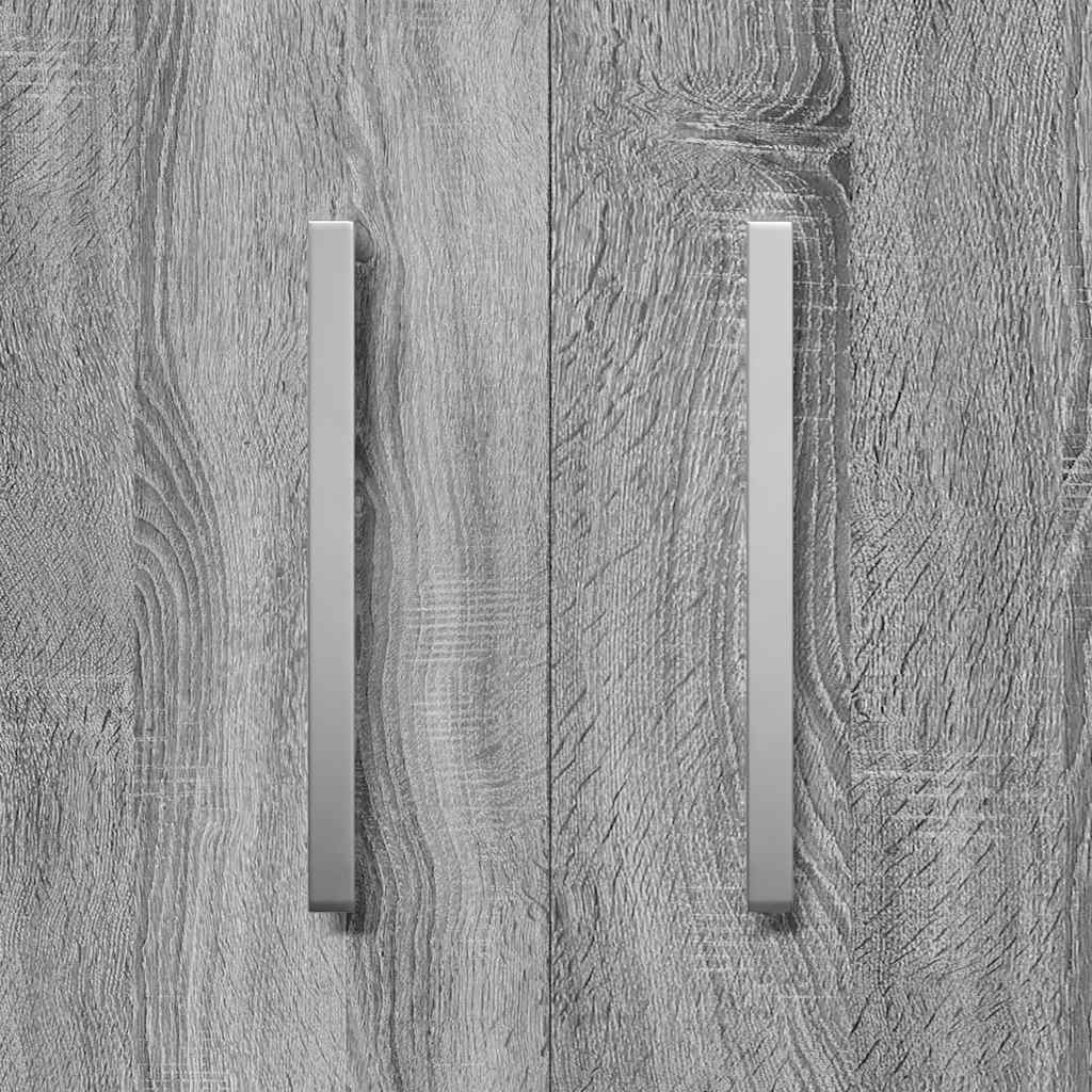 vidaXL Παπουτσοθήκη Γκρι Sonoma 55x35x108 εκ. από Επεξεργασμένο Ξύλο