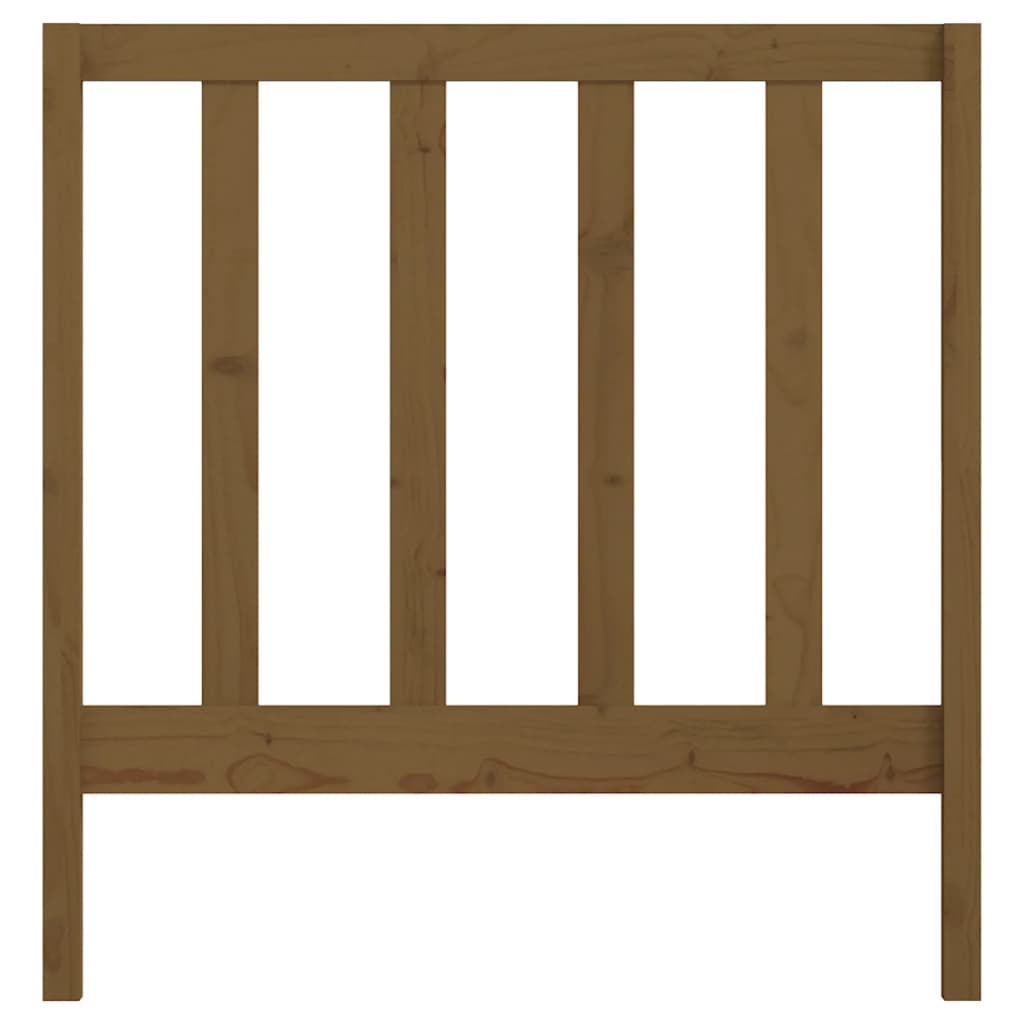 vidaXL Κεφαλάρι Κρεβατιού Μελί 106 x 4 x 100 εκ. Μασίφ Ξύλο Πεύκου