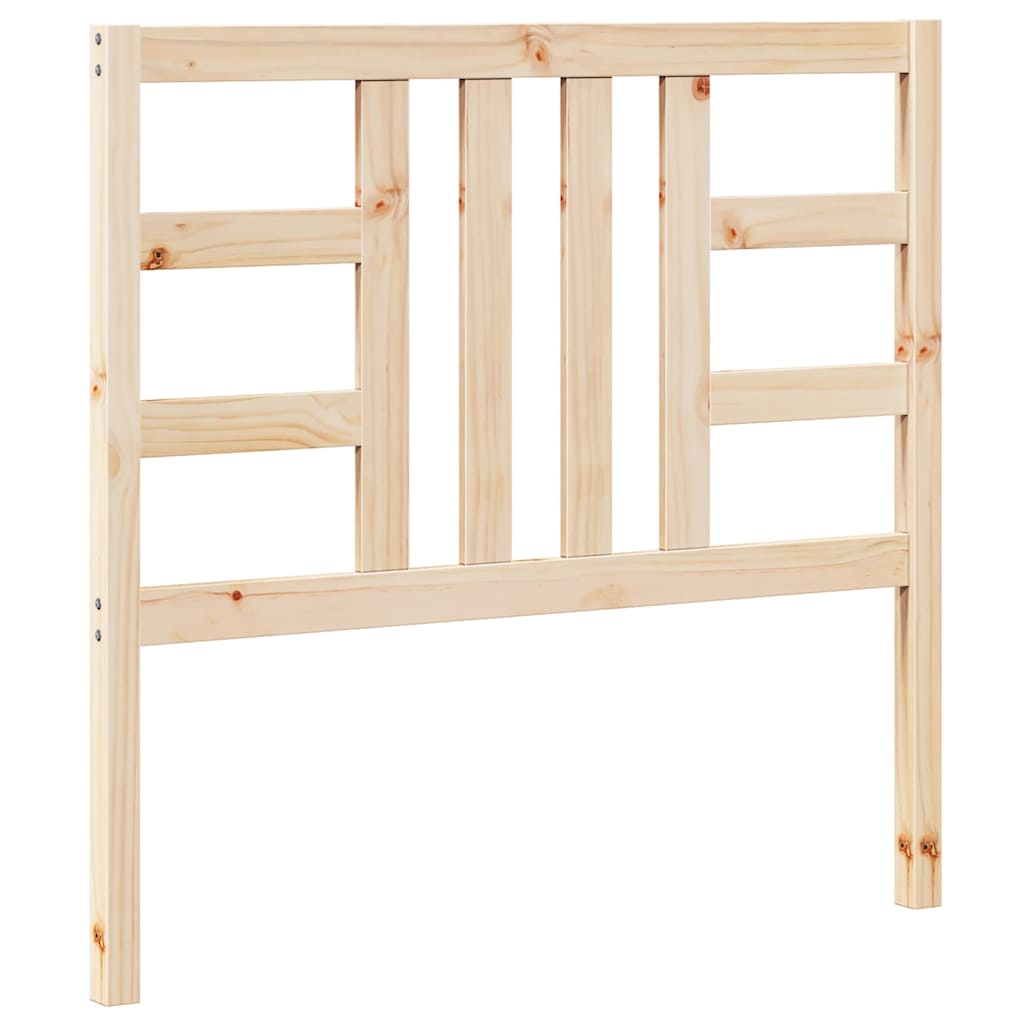 vidaXL Κεφαλάρι Κρεβατιού 106 x 4 x 100 εκ. από Μασίφ Ξύλο Πεύκου