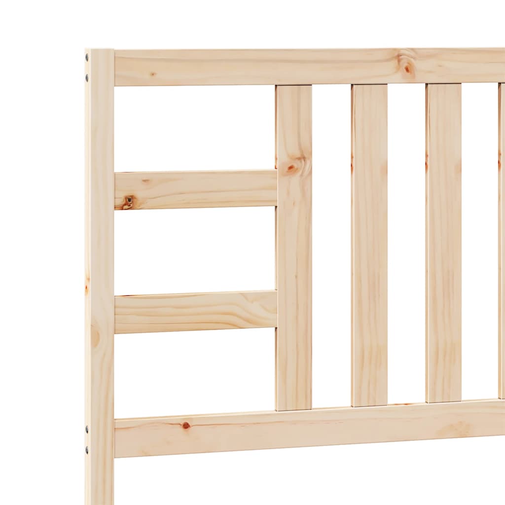 vidaXL Κεφαλάρι Κρεβατιού 106 x 4 x 100 εκ. από Μασίφ Ξύλο Πεύκου