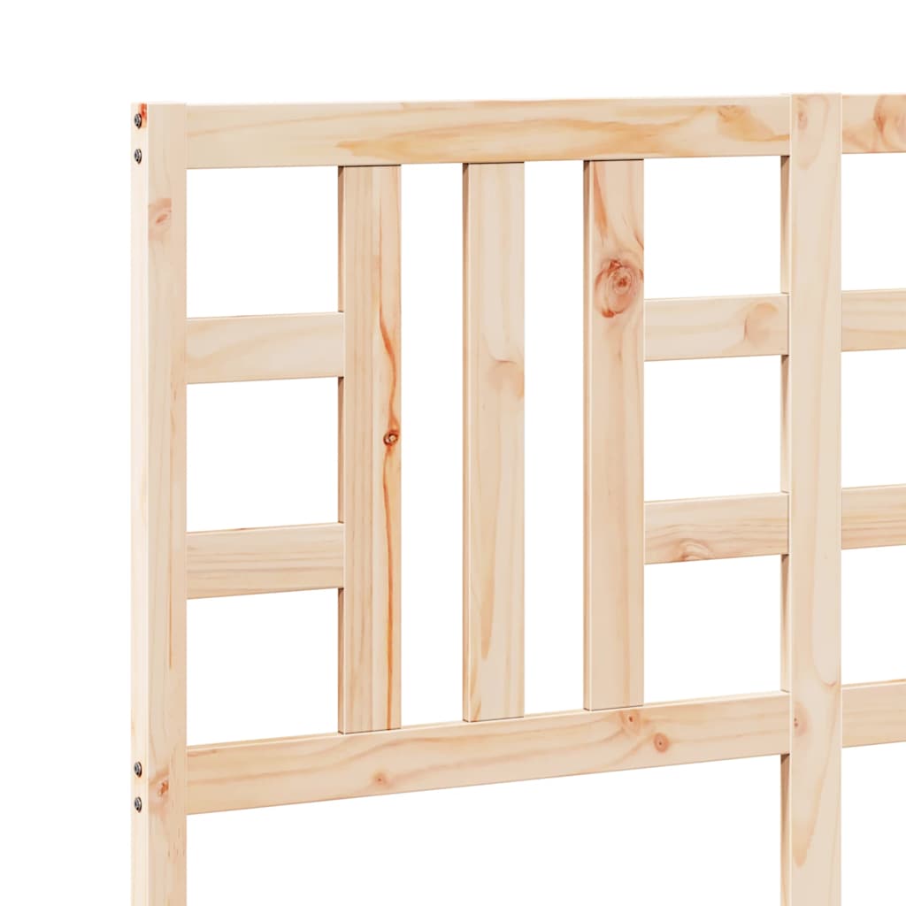 vidaXL Κεφαλάρι Κρεβατιού 141 x 4 x 100 εκ. από Μασίφ Ξύλο Πεύκου