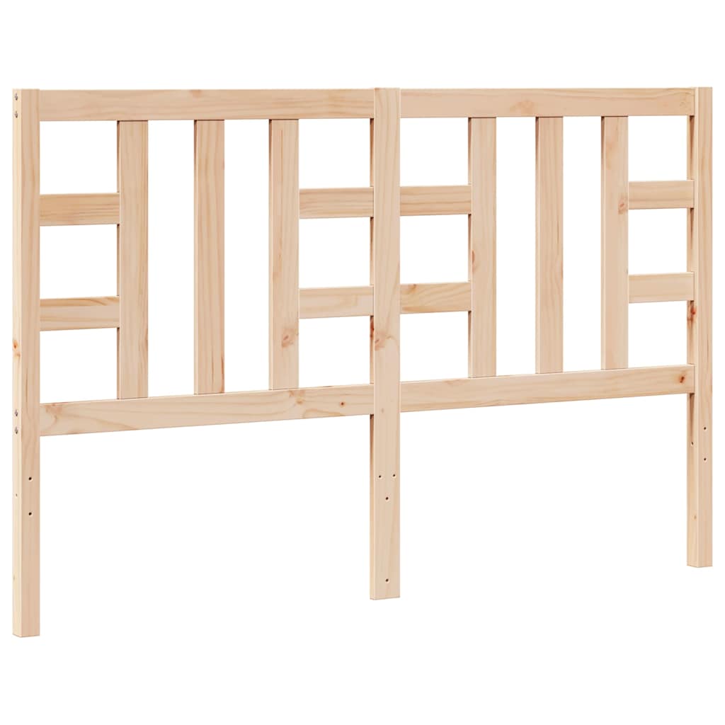 vidaXL Κεφαλάρι Κρεβατιού 146 x 4 x 100 εκ. από Μασίφ Ξύλο Πεύκου