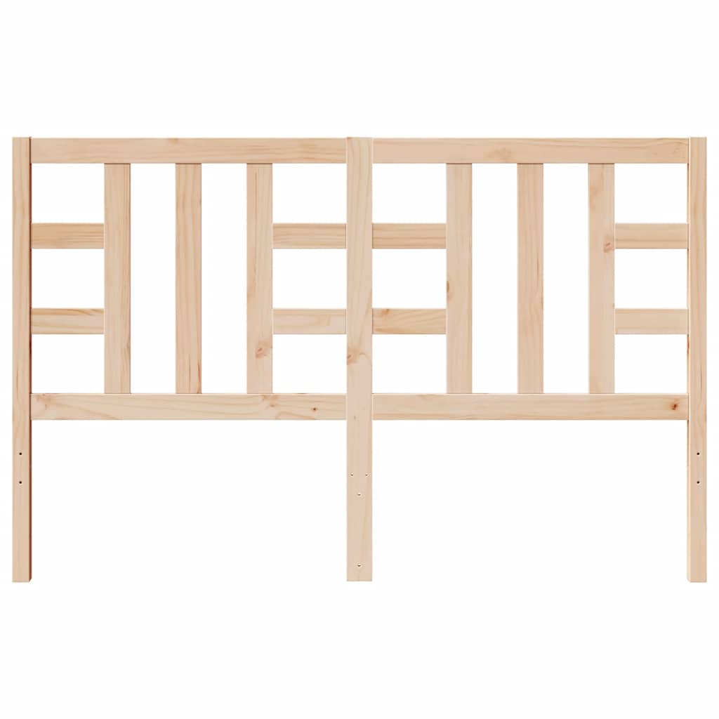 vidaXL Κεφαλάρι Κρεβατιού 146 x 4 x 100 εκ. από Μασίφ Ξύλο Πεύκου