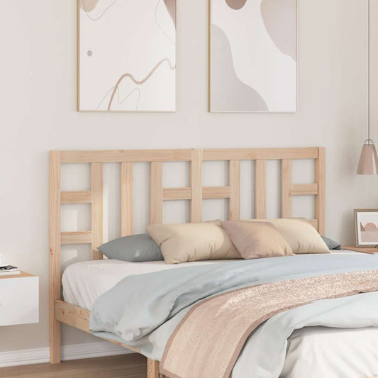 vidaXL Κεφαλάρι Κρεβατιού 146 x 4 x 100 εκ. από Μασίφ Ξύλο Πεύκου