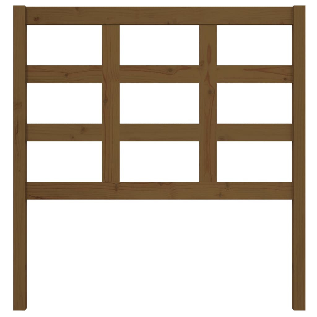 vidaXL Κεφαλάρι Κρεβατιού Μελί 95,5x4x100 εκ. από Μασίφ Ξύλο Πεύκου