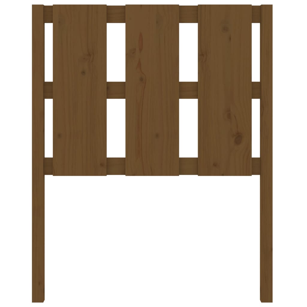 vidaXL Κεφαλάρι Κρεβατιού Μελί 80,5 x 4 x 100 εκ. Μασίφ Ξύλο Πεύκου