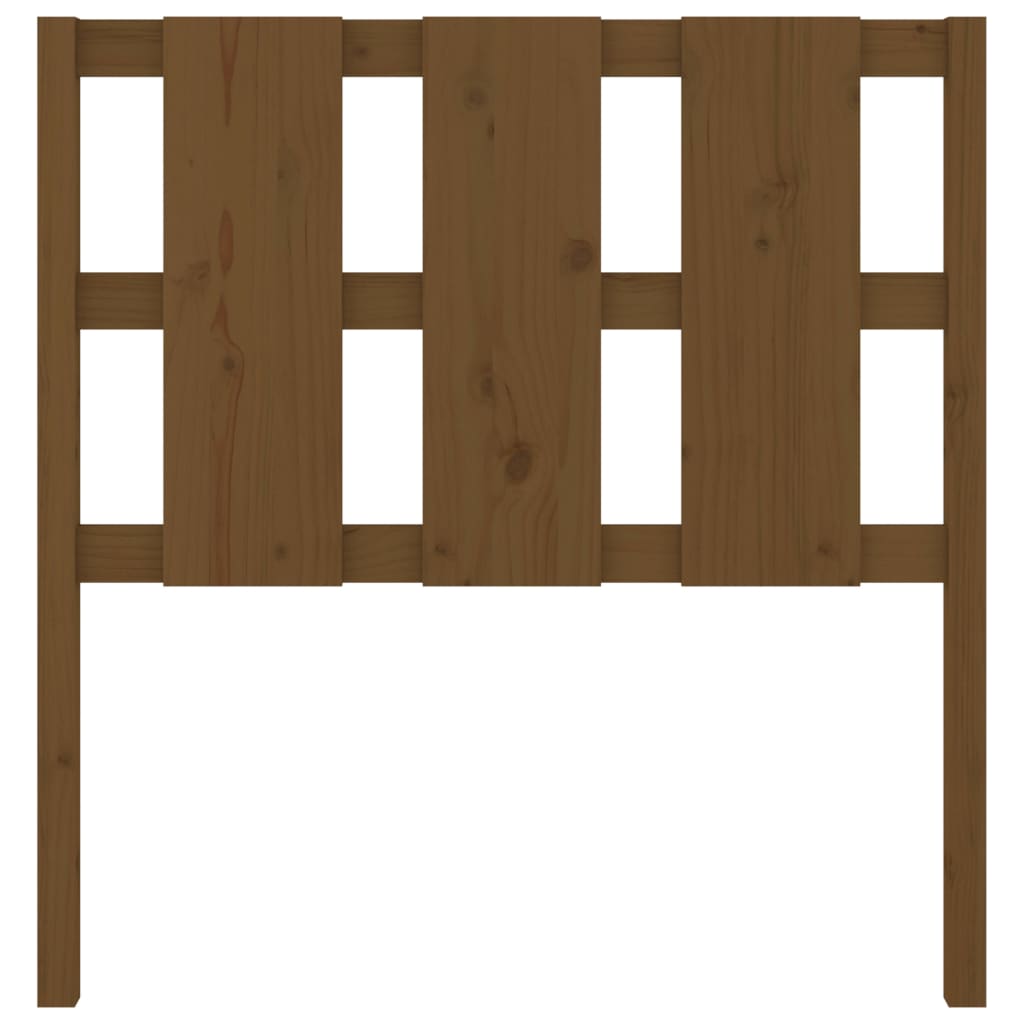 vidaXL Κεφαλάρι Κρεβατιού Μελί 95,5x4x100 εκ. από Μασίφ Ξύλο Πεύκου