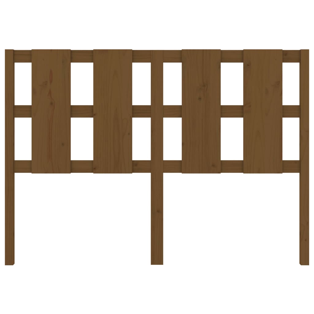 vidaXL Κεφαλάρι Κρεβατιού Μελί 145,5x4x100 εκ. από Μασίφ Ξύλο Πεύκου