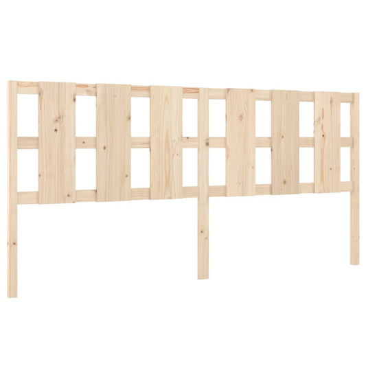 vidaXL Κεφαλάρι Κρεβατιού 205,5x4x100 εκ. από Μασίφ Ξύλο Πεύκου