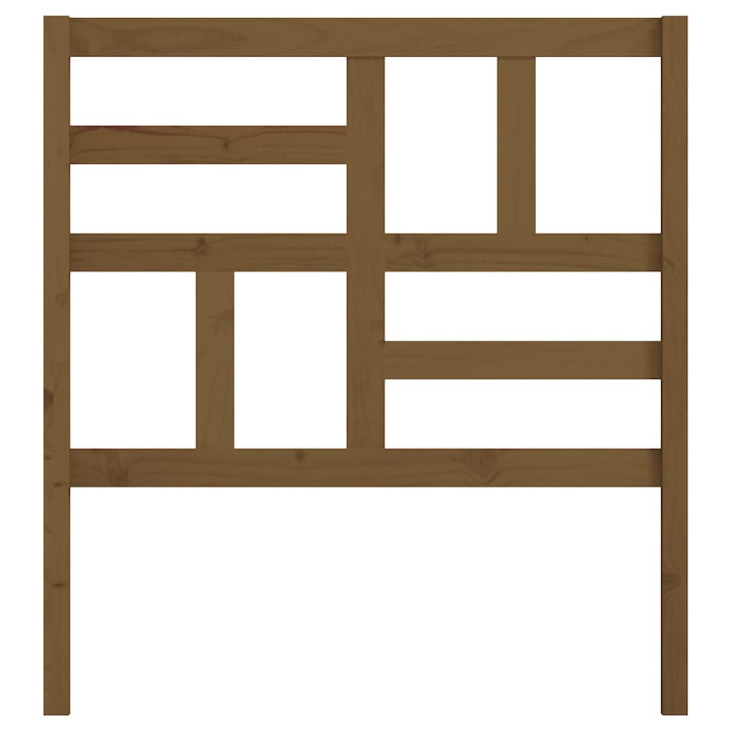 vidaXL Κεφαλάρι κρεβατιού Καφέ 96x4x104 εκ. από Μασίφ Ξύλο Πεύκου
