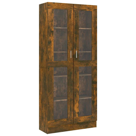 vidaXL Βιτρίνα Καπνιστή Δρυς 82,5x30,5x185 εκ. Επεξεργασμένο Ξύλο