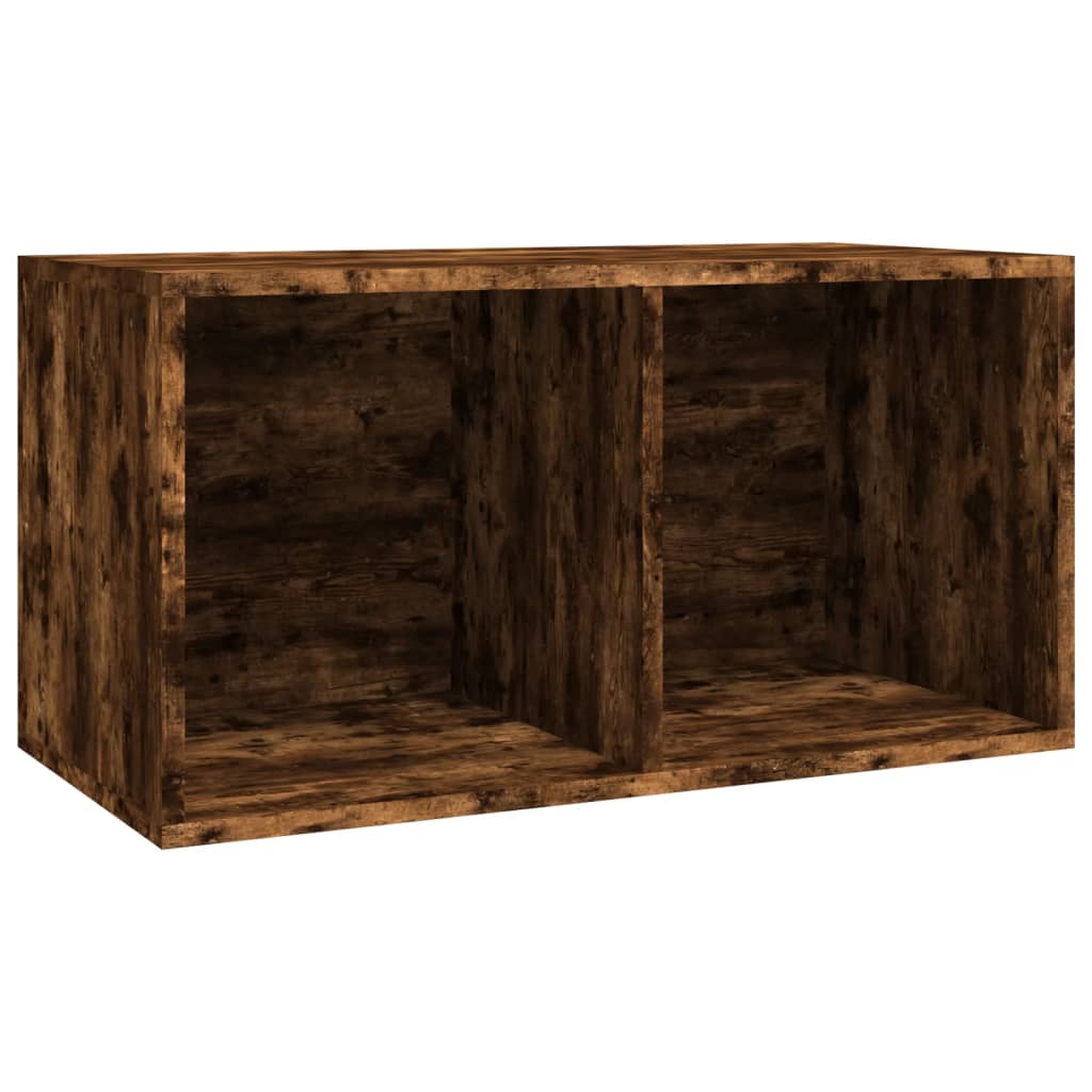 vidaXL Έπιπλο Δίσκων Βινυλίου Καπνιστή Δρυς 71x34x36 εκ. Επεξεργ. Ξύλο