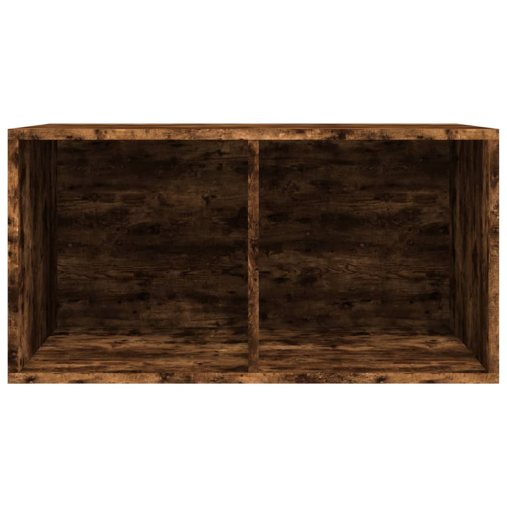 vidaXL Έπιπλο Δίσκων Βινυλίου Καπνιστή Δρυς 71x34x36 εκ. Επεξεργ. Ξύλο