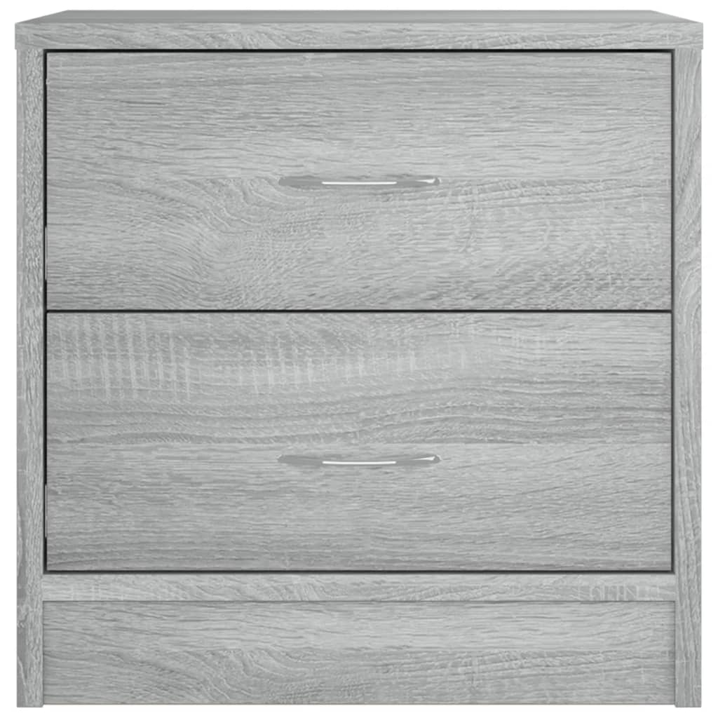 vidaXL Κομοδίνα 2 τεμ. Γκρι Sonoma 40x30x40 εκ. από Επεξεργασμένο Ξύλο