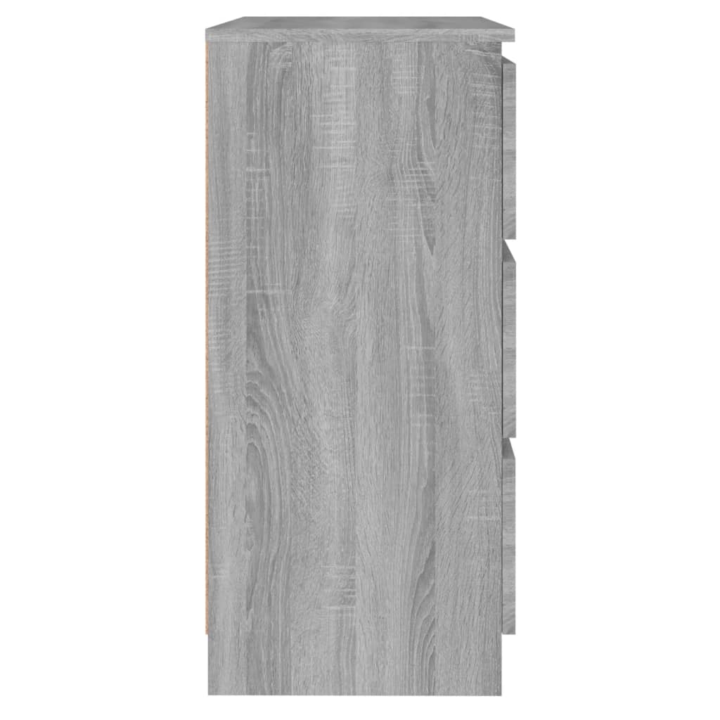 vidaXL Συρταριέρα Γκρι Sonoma 60 x 35 x 76 εκ. από Επεξεργασμένο Ξύλο