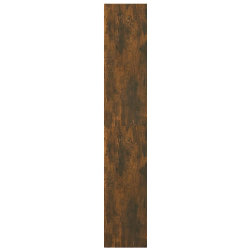 vidaXL Βιβλιοθήκη Καπνιστή Δρυς 36x30x171 εκ. από Επεξεργασμένο Ξύλο