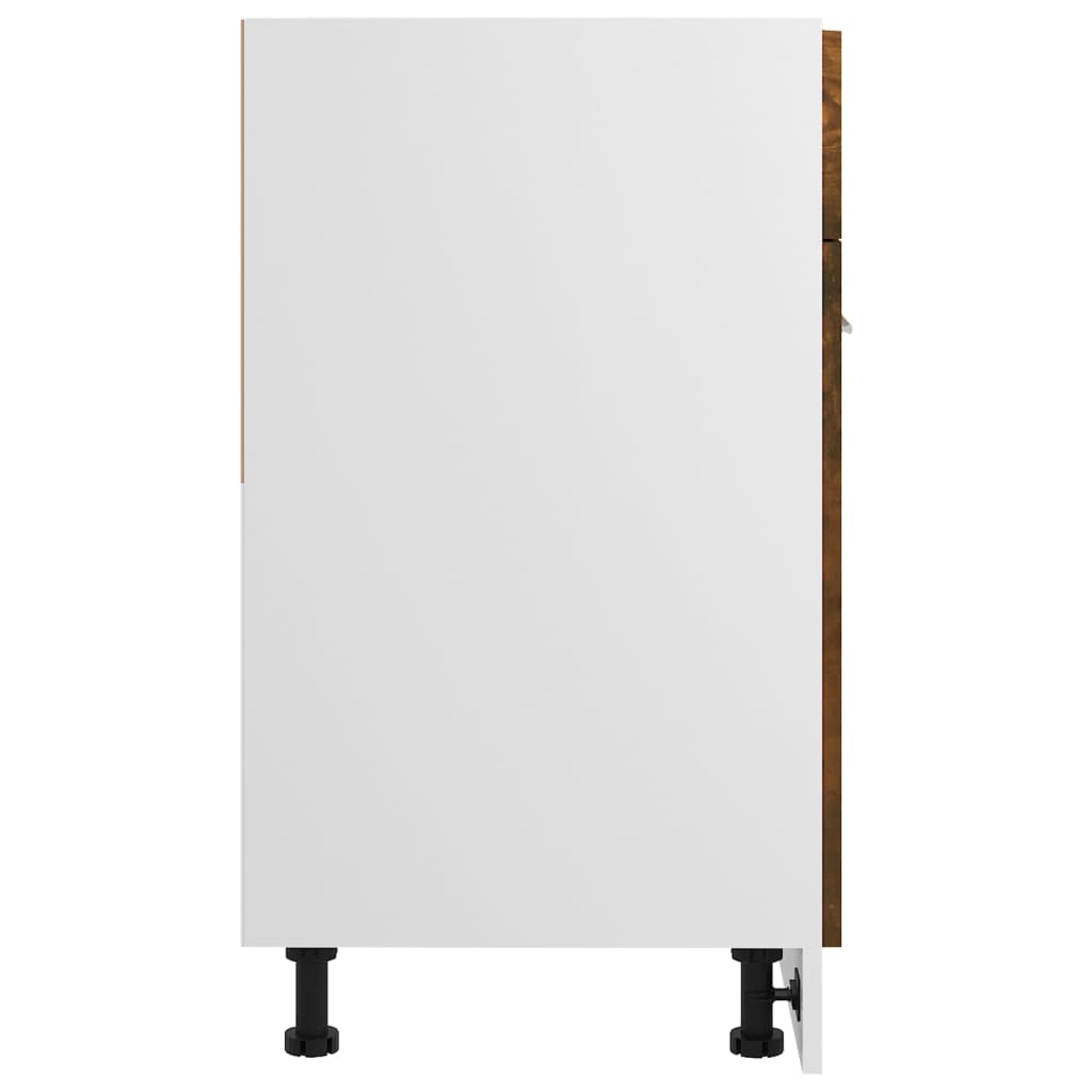 vidaXL Έπιπλο Με Συρτάρι Lyon Καπνιστή Δρυς 60x46x81,5εκ.