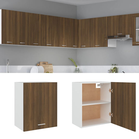 vidaXL Κρεμαστό Ντουλάπι "Lyon" Καφέ Δρυς 50x31x60 εκ. από Τεχνητό Ξύλο