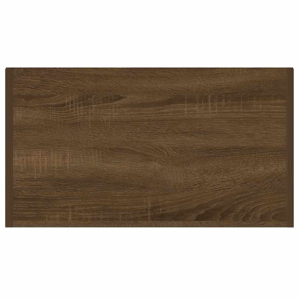 vidaXL Ντουλάπι Μπάνιου Καφέ Δρυς 60 x 33 x 80 εκ. Επεξεργασμένο Ξύλο