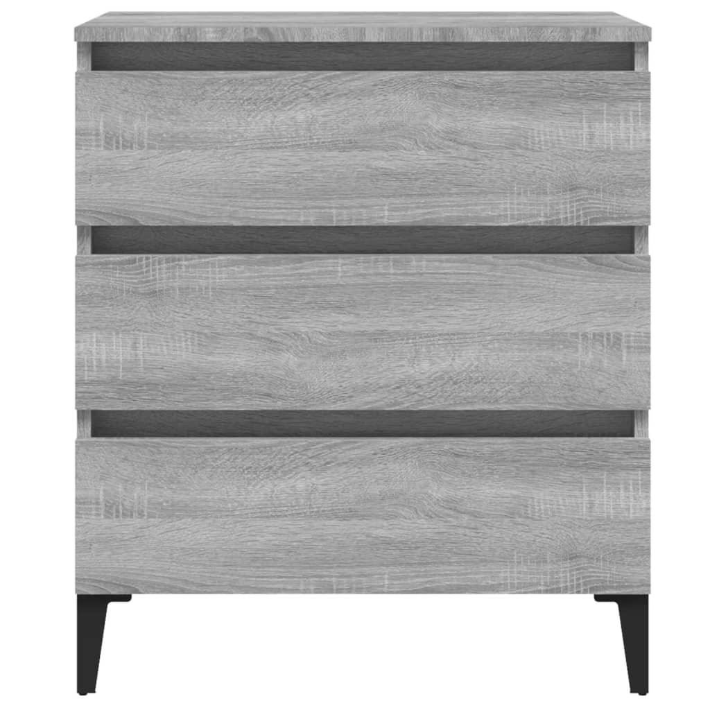 vidaXL Συρταριέρα Γκρι Sonoma 60 x 35 x 69 εκ. από Επεξεργασμένο Ξύλο