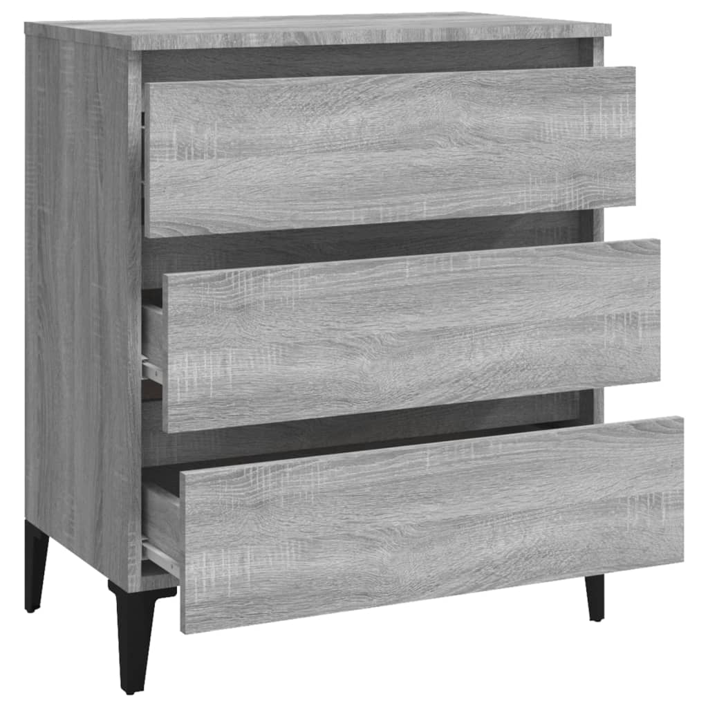 vidaXL Συρταριέρα Γκρι Sonoma 60 x 35 x 69 εκ. από Επεξεργασμένο Ξύλο
