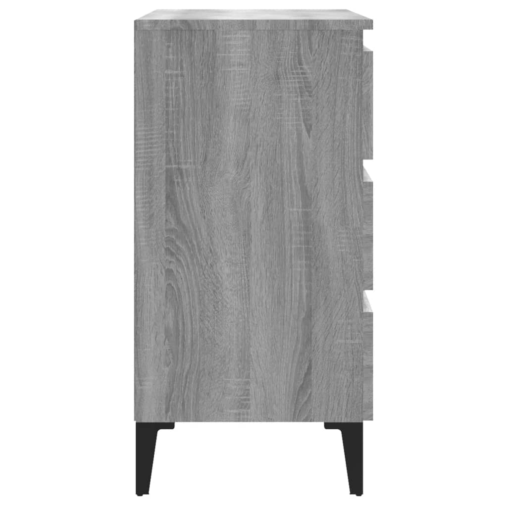 vidaXL Συρταριέρα Γκρι Sonoma 60 x 35 x 69 εκ. από Επεξεργασμένο Ξύλο