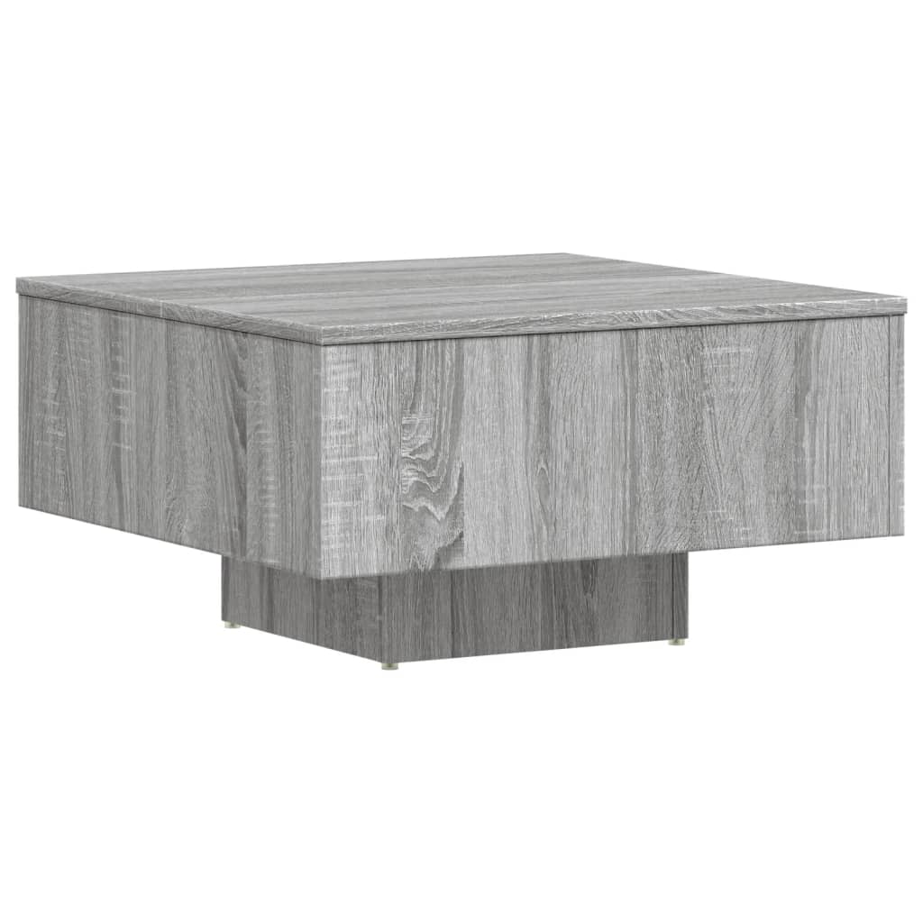 vidaXL Τραπεζάκι Σαλονιού Γκρι Sonoma 60x60x31,5 εκ. από Επεξεργ. Ξύλο